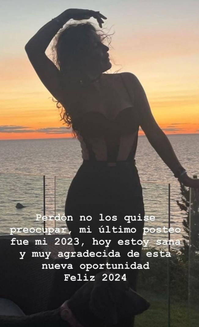 La aclaración que subió Celina Rucci a sus historias para llevar tranquilidad a sus seguidores: Foto: Instagram